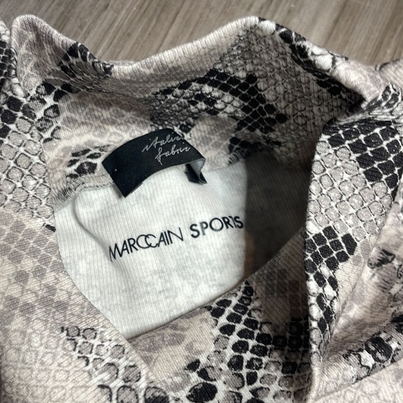 Marc Cain mock turtle neck  snake 🐍 print 16 inches pit to pit Size N 4 NWT - Picture 6 of 7